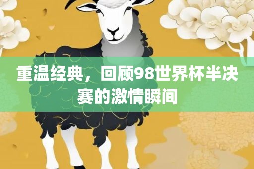 重温经典，回顾98世界杯半决赛的激情瞬间