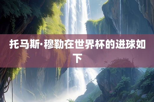 托马斯·穆勒在世界杯的进球如下