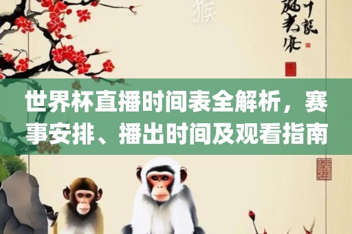 世界杯直播时间表全解析，赛事安排、播出时间及观看指南