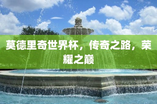 莫德里奇世界杯，传奇之路，荣耀之巅