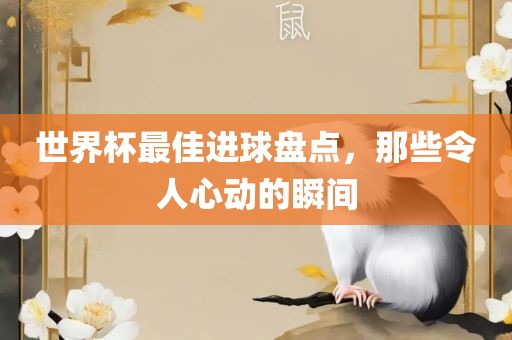 世界杯最佳进球盘点，那些令人心动的瞬间