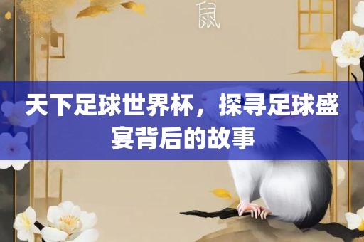 天下足球世界杯，探寻足球盛宴背后的故事金炬实业股份有限公司
