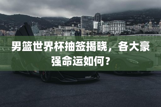 男篮世界杯抽签揭晓，各大豪强命运如何？金炬实业股份有限公司