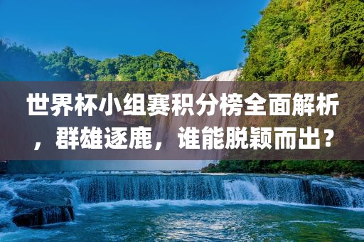 世界杯小组赛积分榜全面解析，群雄逐鹿，谁能脱颖而出？