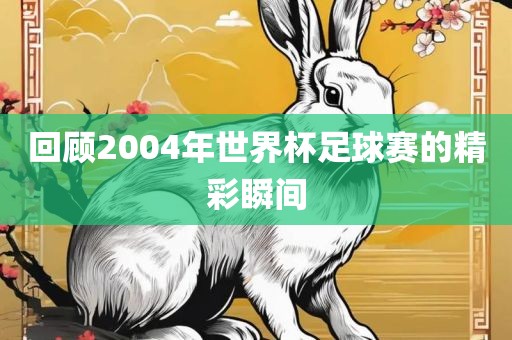 回顾2004年世界杯足球赛的精彩瞬间金炬实业股份有限公司