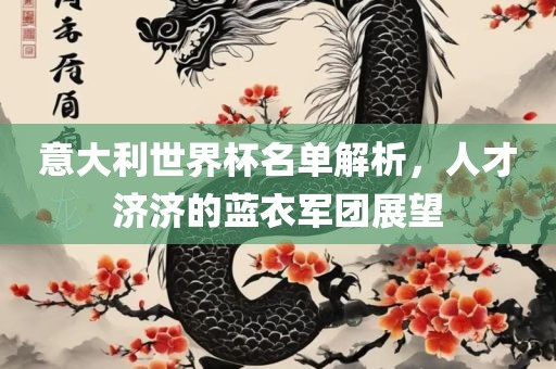 意大利世界杯名单解析，人才济济的蓝衣军团展望