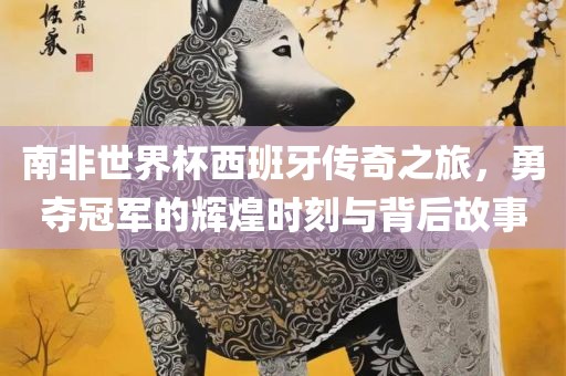 南非世界杯西班牙传奇之旅，勇夺冠军的辉煌时刻与背后故事