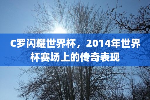 C罗闪耀世界杯，2014年世界杯赛场上的传奇表现