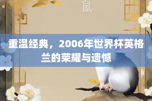 重温经典，2006年世界杯英格兰的荣耀与遗憾金炬实业股份有限公司