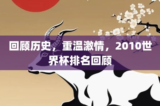 回顾历史，重温激情，2010世界杯排名回顾