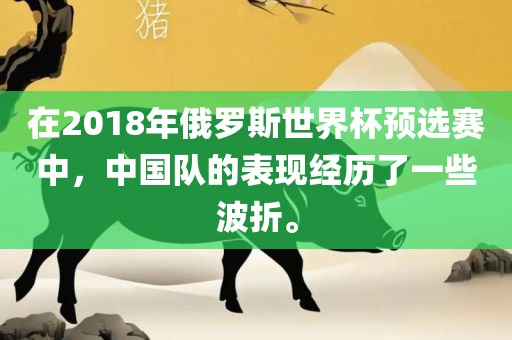 在2018年俄罗斯世界杯预选赛中，中国队的表现经历了一些波折。