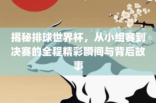 揭秘排球世界杯，从小组赛到决赛的全程精彩瞬间与背后故事