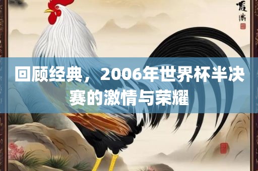 回顾经典，2006年世界杯半决赛的激情与荣耀金炬实业股份有限公司