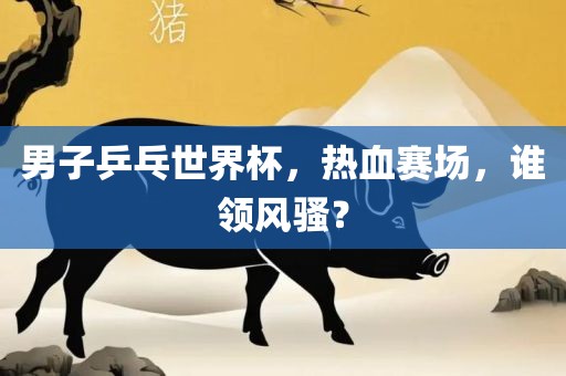 男子乒乓世界杯，热血赛金炬实业股份有限公司场，谁领风骚？