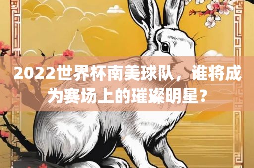2022世界杯南美球队，谁将成为赛场上的璀璨明星？