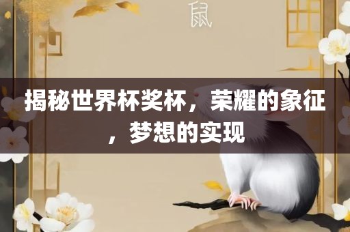 揭秘世界杯奖杯，荣耀的象征，梦想的实现