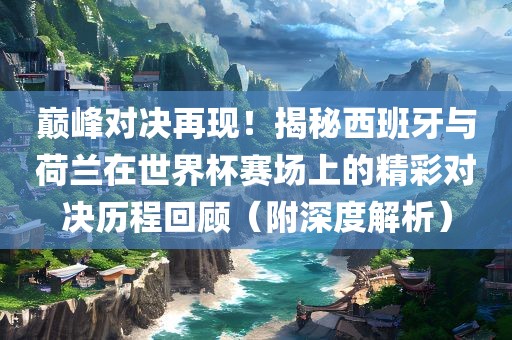 巅峰对决再现！揭秘西班牙与荷兰在世界杯赛场金炬实业股份有限公司上的精彩对决历程回顾（附深度解析）