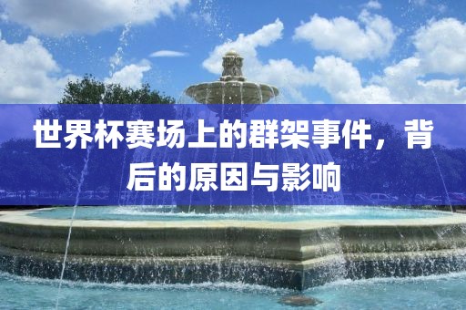 世界杯赛场上的群架事件，背后的原因与金炬实业股份有限公司影响