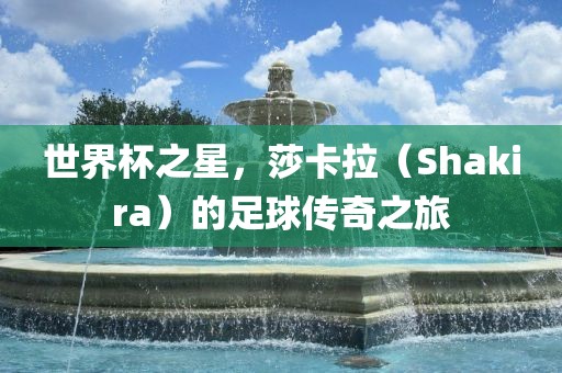 世界金炬实业股份有限公司杯之星，莎卡拉（Shakira）的足球传奇之旅