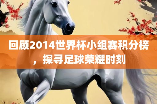 回顾2014世界杯小组赛积分榜，探寻足球荣耀时刻