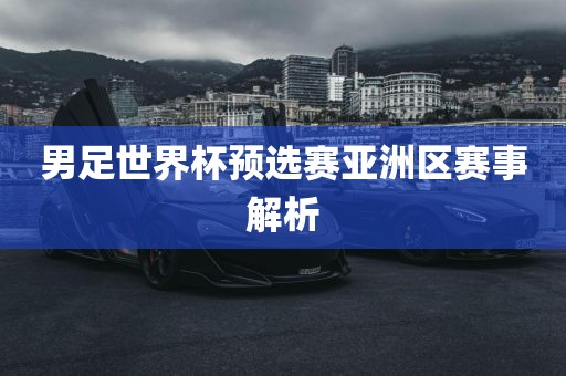 男足世界杯预选赛亚洲区赛事解析