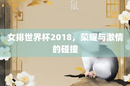 女排世界杯2018，荣耀与激情的碰撞