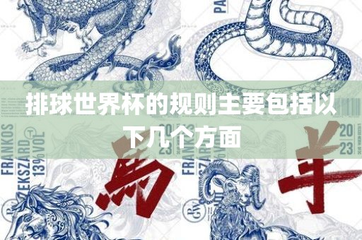 排球世界杯的规则主要包括以下几个方面金炬实业股份有限公司