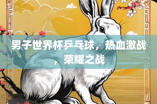 男子世界杯乒乓球，热血激战，荣耀之战金炬实业股份有限公司