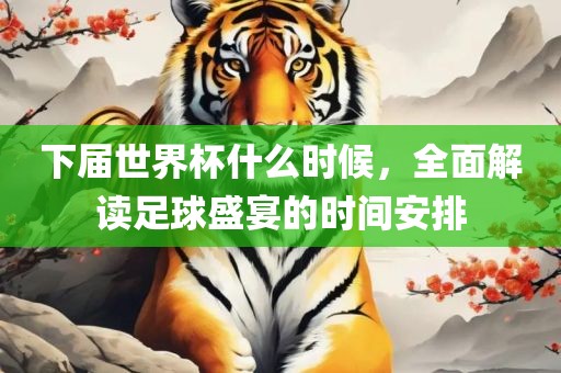 下届世界杯什么时候，全面解读足球盛宴的时间安排