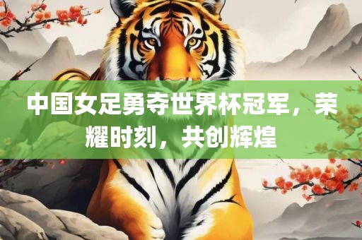 中国女足勇夺世界杯冠军，荣耀时刻，共创辉煌