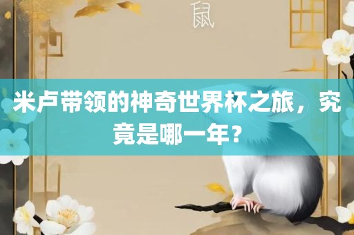 米卢带领的神奇世界杯之旅，究竟是哪一年？金炬实业股份有限公司