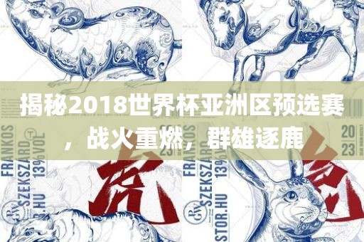 揭秘2018世界杯亚洲区预选赛，战火重燃，群雄逐鹿