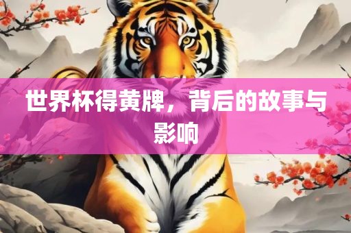 世界杯得黄牌，背后的故事与影响