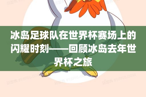 冰岛足球队在世界杯赛场上的闪耀时刻——回顾冰岛去年世界杯之旅