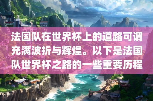 法国队在世界杯上的道路可谓充满波折与辉煌。以下是法国队金炬实业股份有限公司世界杯之路的一些重要历程