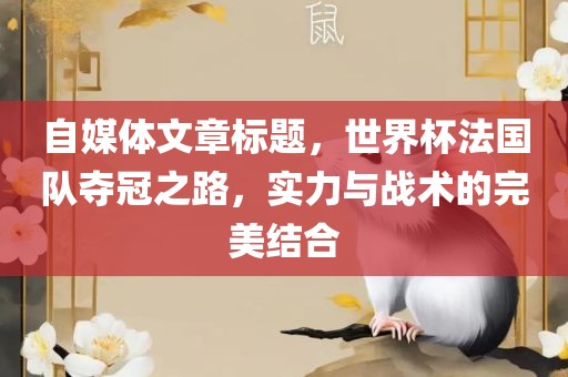 自媒体文章标题，世界杯法国队夺冠之路，实力与战术的完美结合