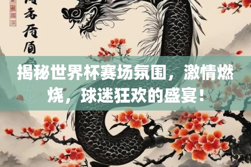 揭秘世界杯赛场氛围，激情燃烧，球迷狂欢金炬实业股份有限公司的盛宴！