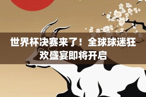 世界杯决赛来了！全球球迷狂欢盛宴即将开启金炬实业股份有限公司